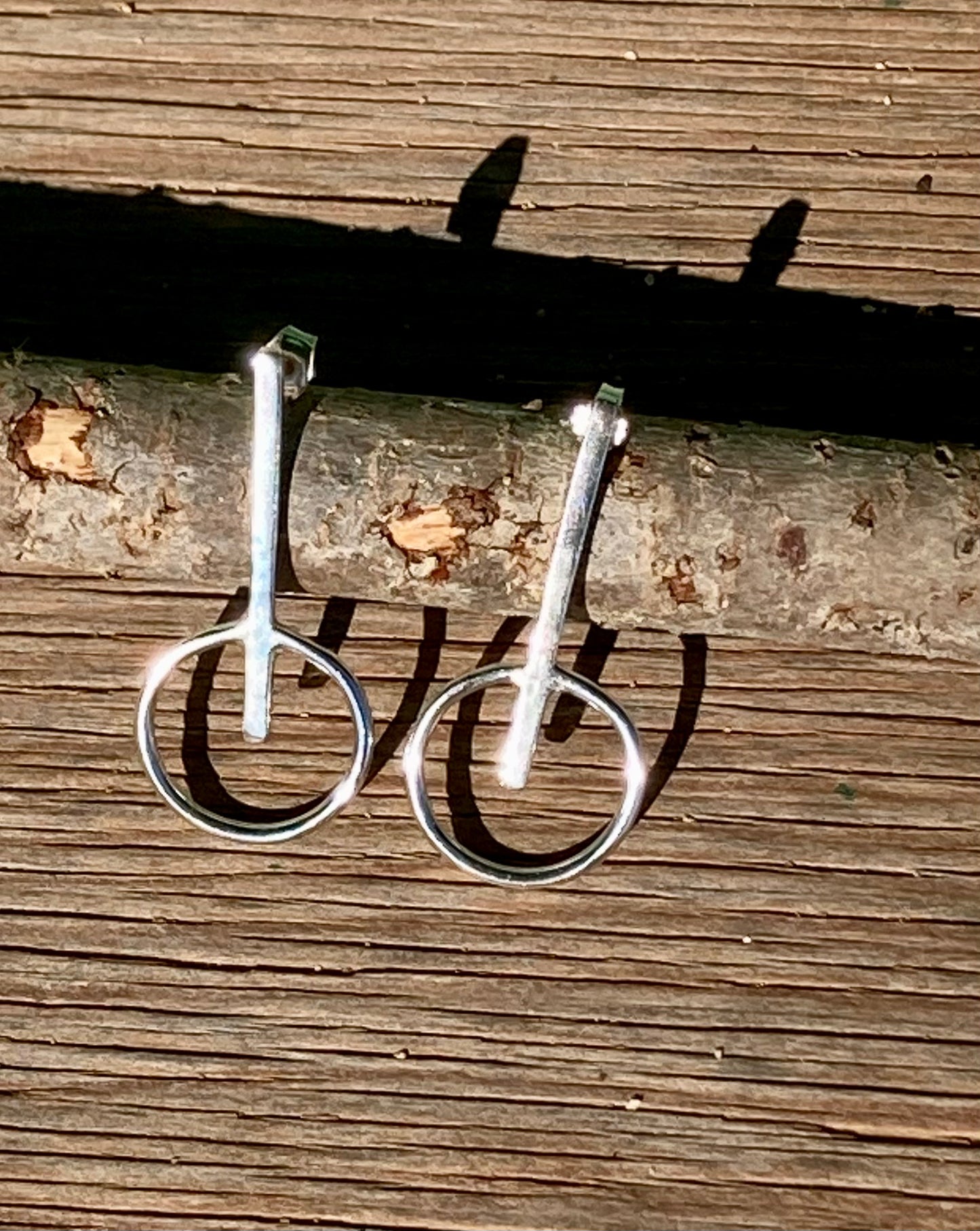 Drop Circle Earrings