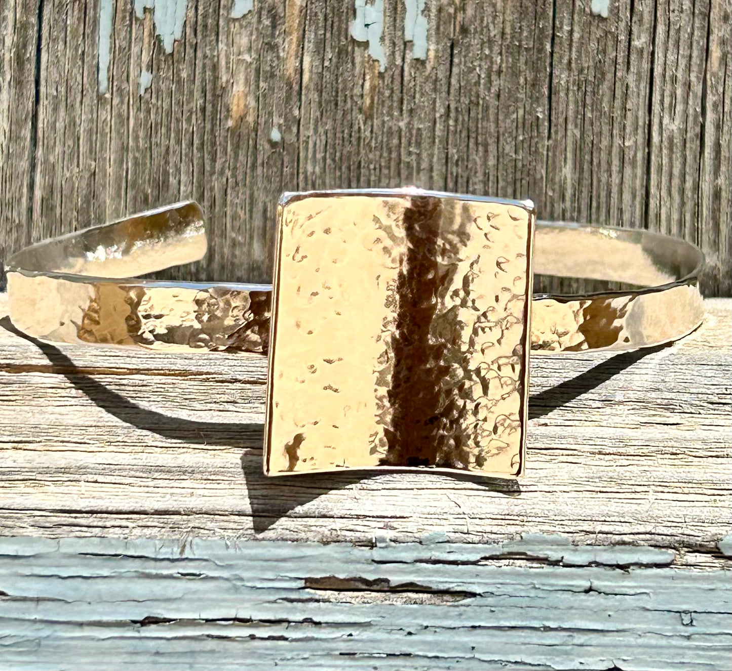 Hammered Square Bracelet