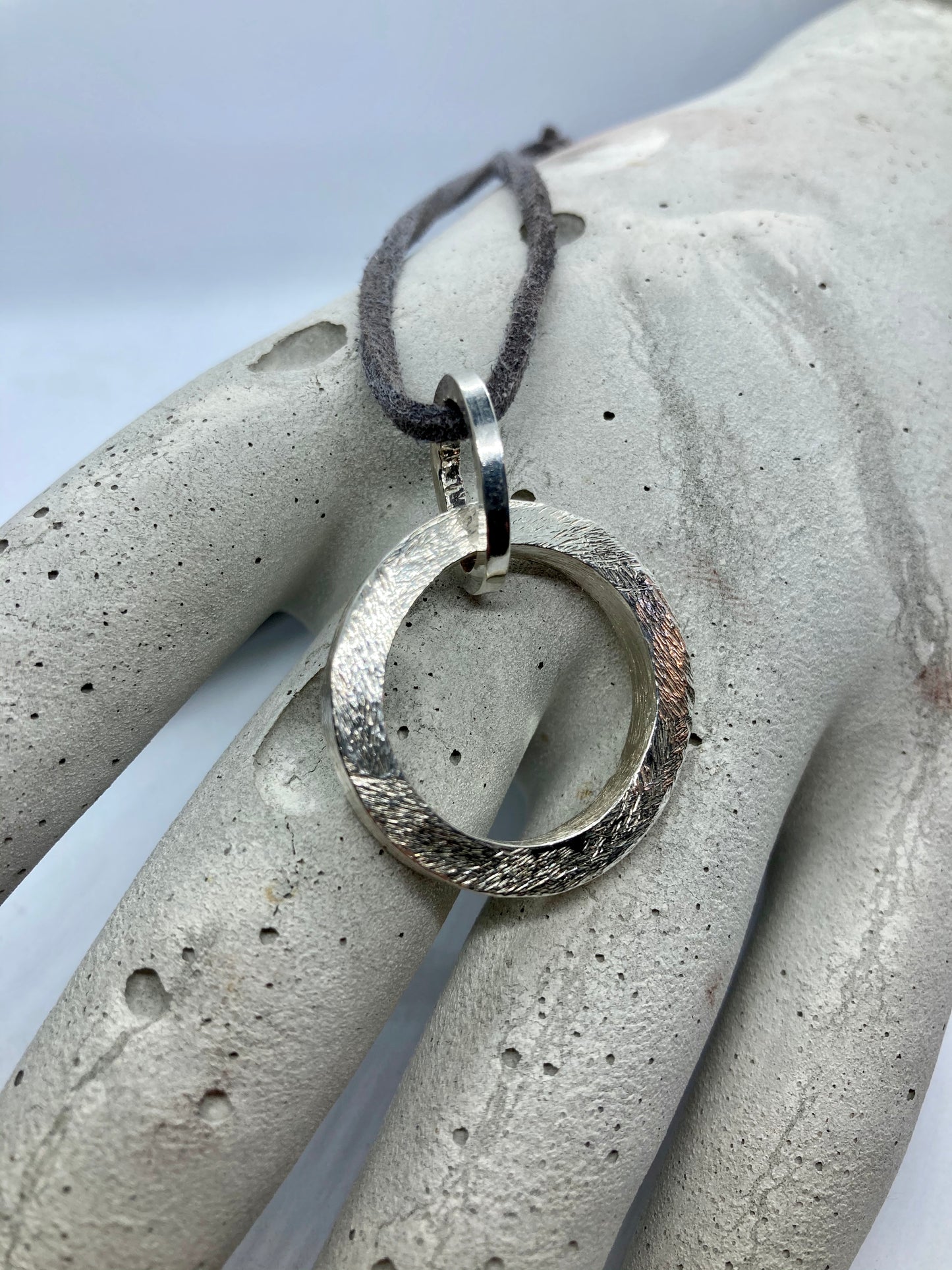 Satin Round Pendant