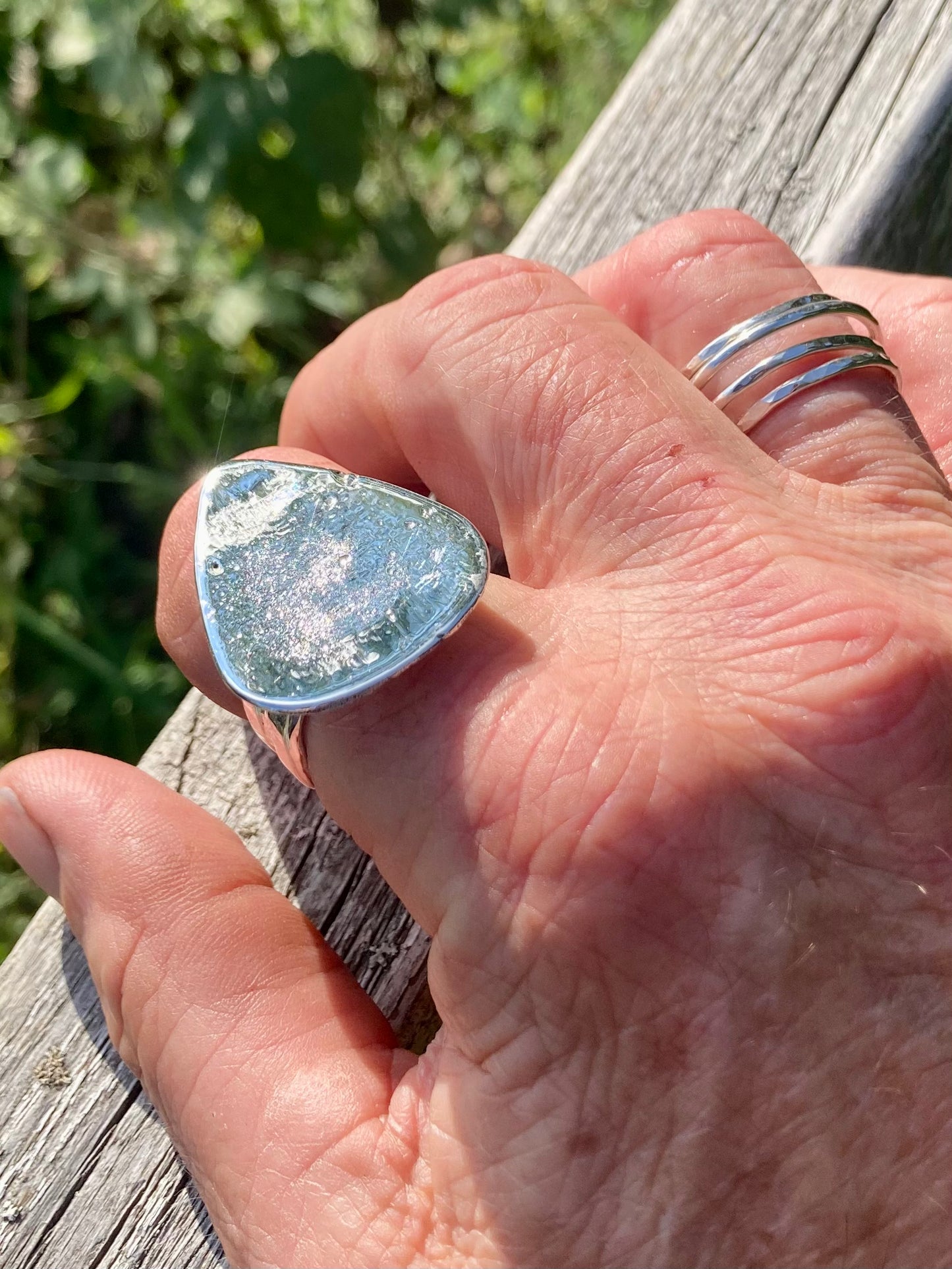 Rustic Style Guitar Pick Ring