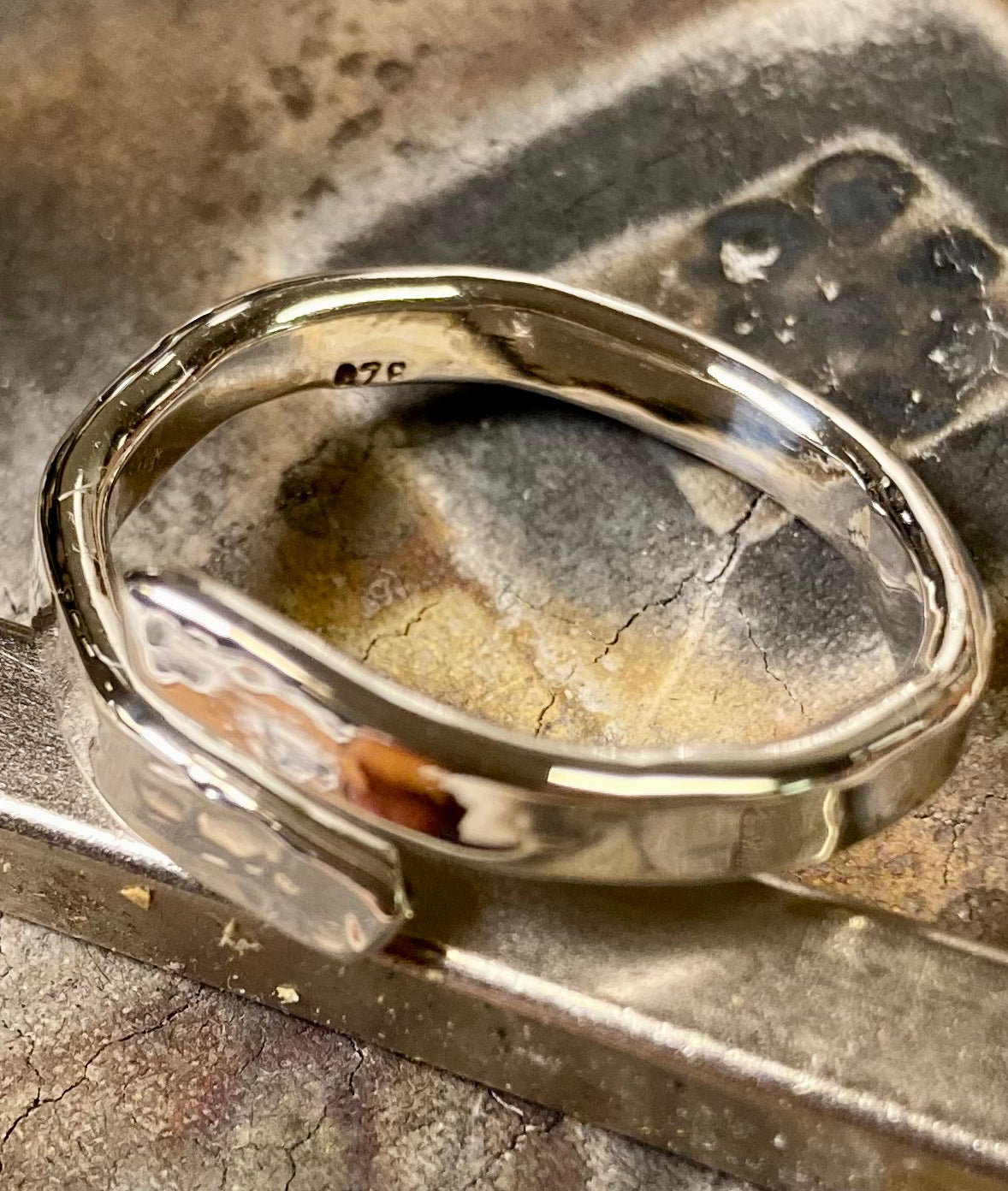 Hammered Wrap Ring