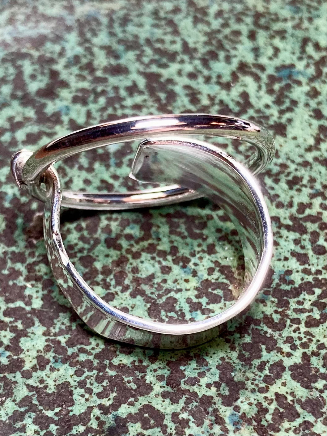 Size 14 US 7 slightly adjustable. 925 Silver