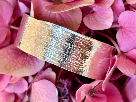 Bold Hammered Statement Bracelet
