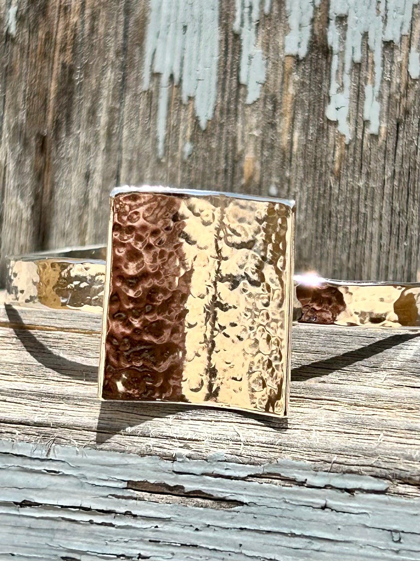 Hammered Square Bracelet