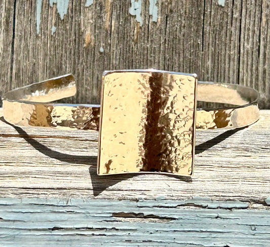Hammered Square Bracelet
