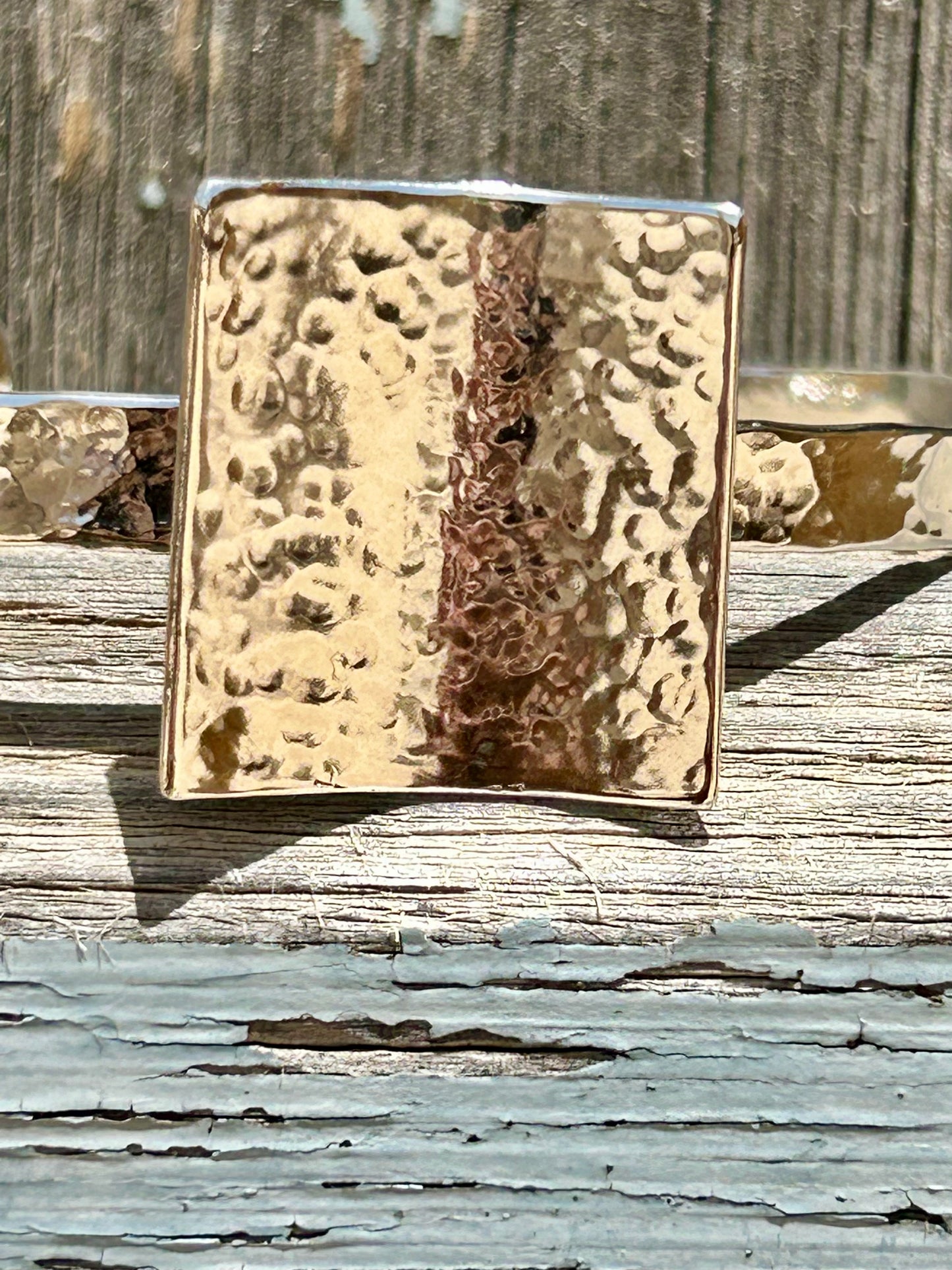 Hammered Square Bracelet