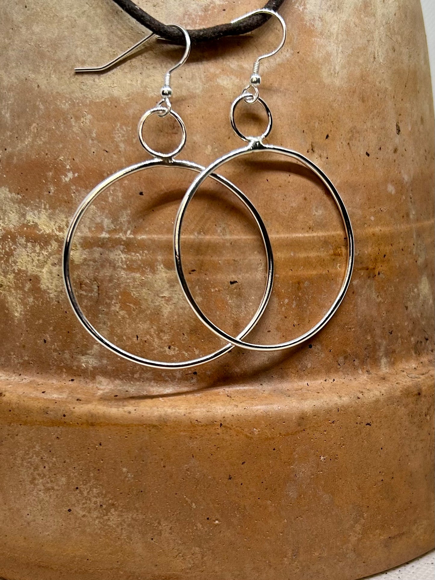 Large Circle Earrings