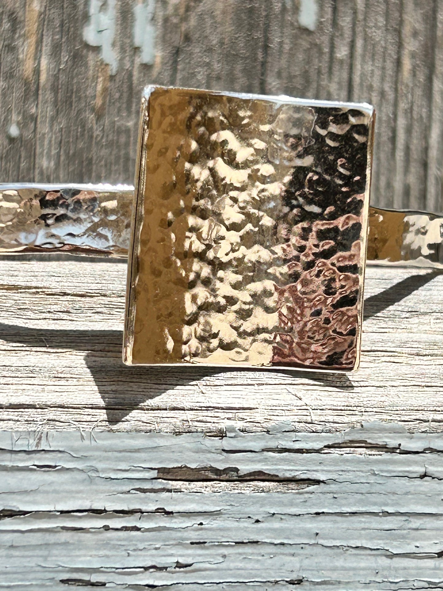 Hammered Square Bracelet