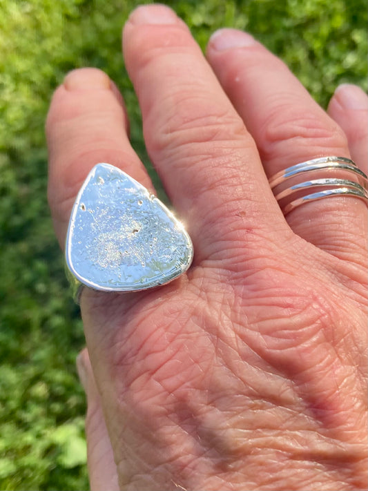 Rustic Style Guitar Pick Ring