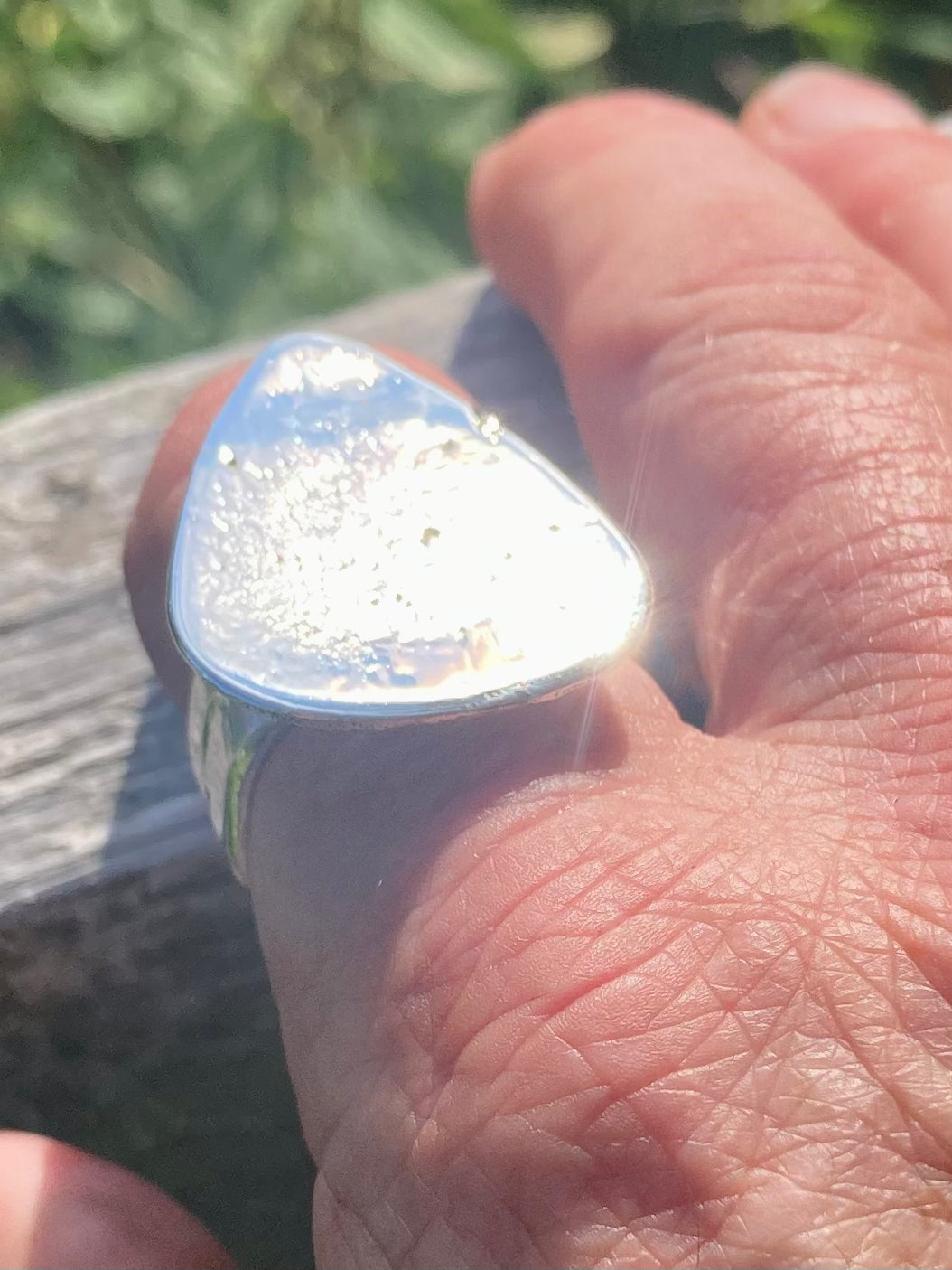 Rustic Style Guitar Pick Ring