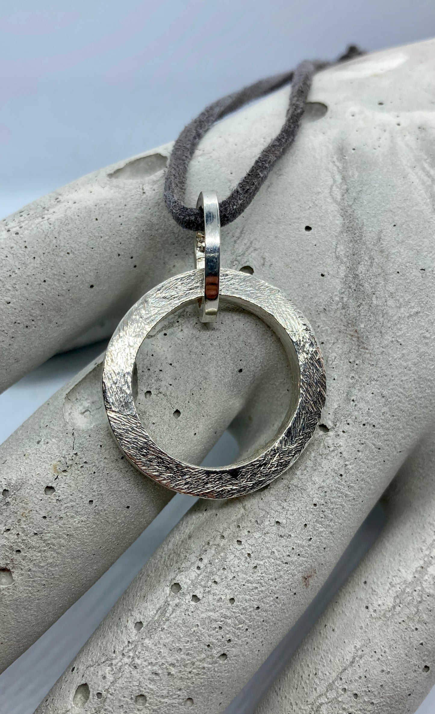 Satin Round Pendant