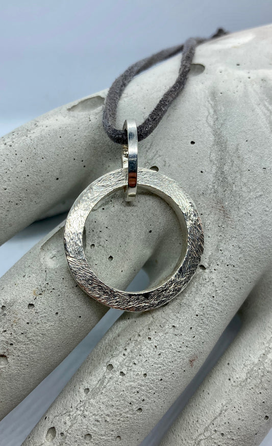 Satin Round Pendant