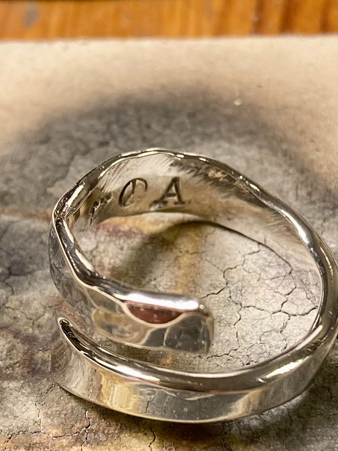 Hammered Wrap Ring