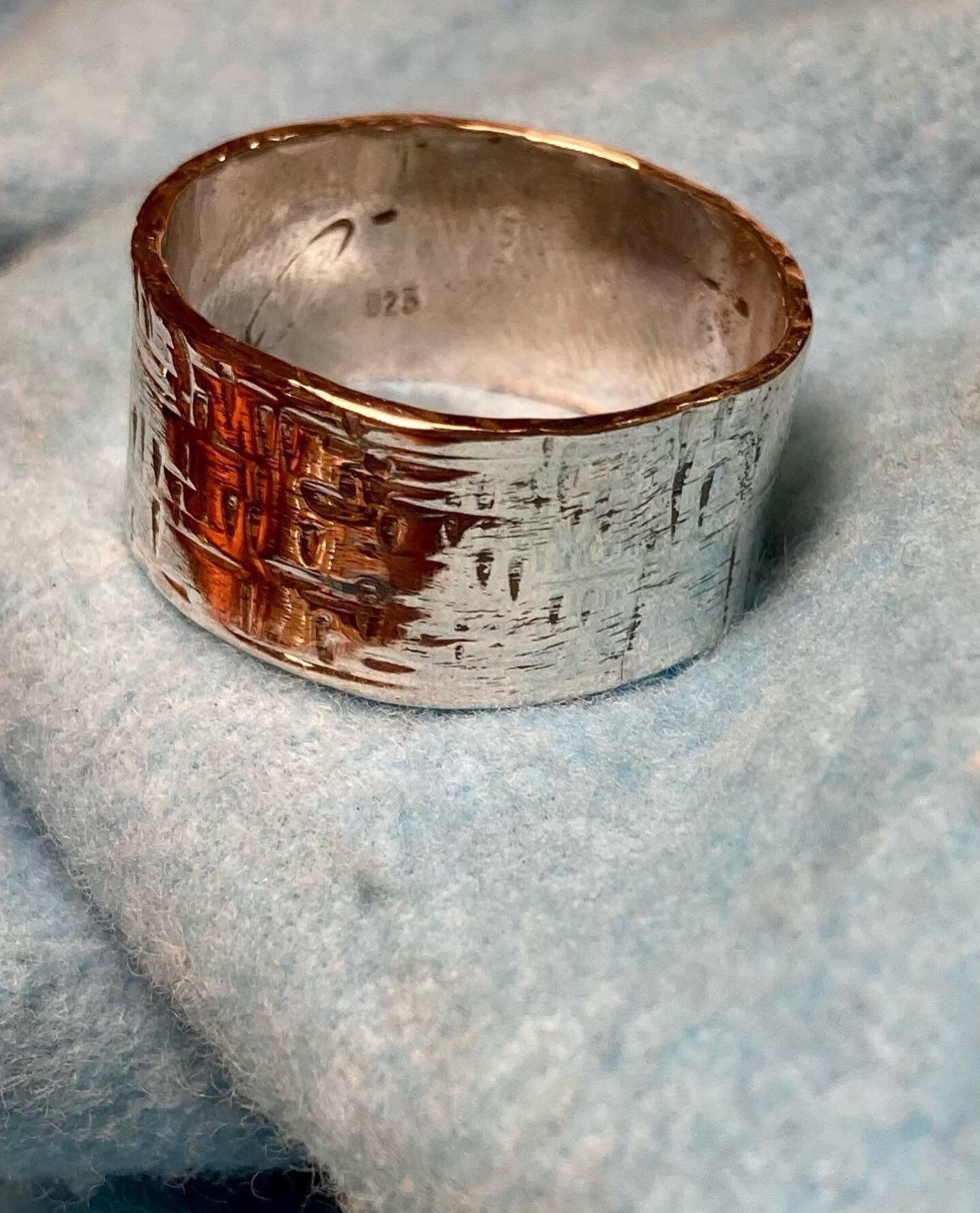 Textured Mens Ring